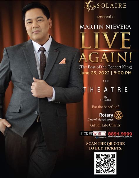 solaire concert schedule|‘Martin Nievera Live Again!’ marks Concert King’s comeback.